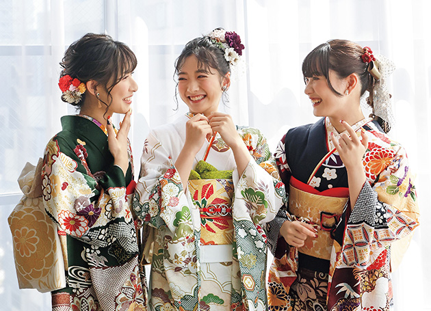 待ち時間は3人で和気あいあい♪